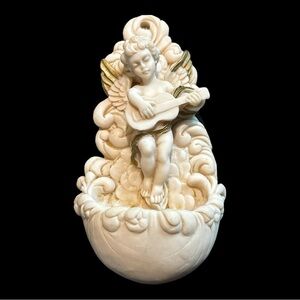 Vintage Cherub Holy Water Font